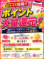 口コミ投稿でポイント大量還元